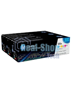 Картридж лазерный комплект HP CF373AM голубой/пурпурный/желтый для CLJ CP1215/1515 3 х 1400 стр.