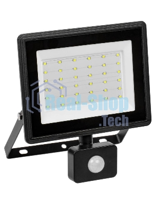 Прожектор IEK LPDO602-50-65-K02 СДО 06-50Д светодиодный черный с датчиком движения IP54 6500K