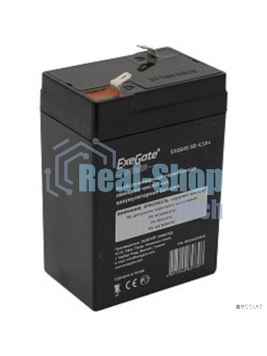 Батарея для ИБП ExeGate EP234535RUS DT 6045/EXG645 (6V 4.5Ah) клеммы F1