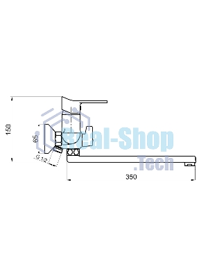 SL137-006E Смеситель для ванны, ø35