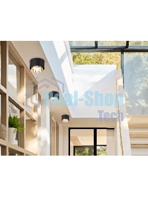 Светильник Ambrella light TN71275 BK/GD черный/золото GX53 max 12W D95*62