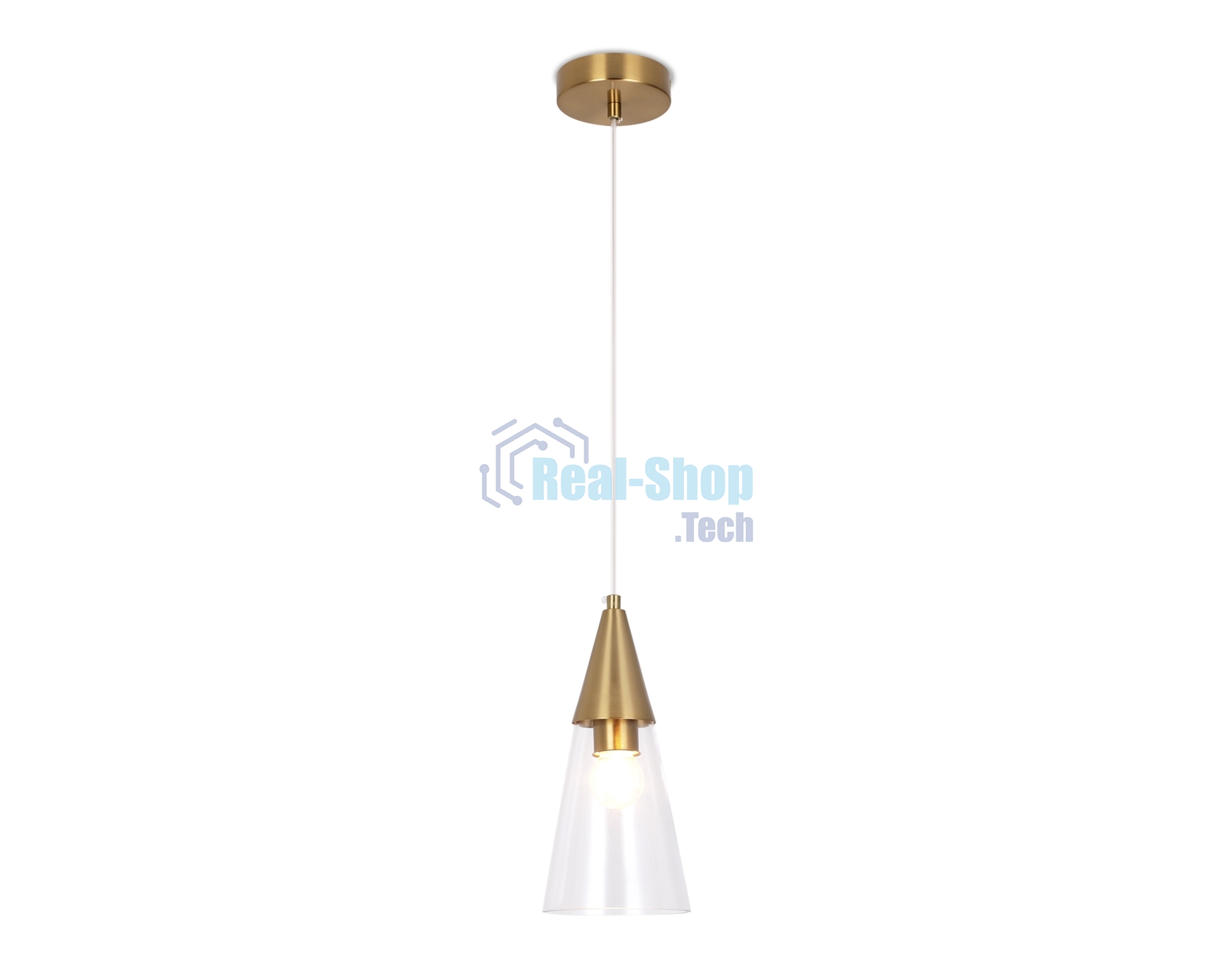 Светильник Ambrella light TR3666 BS/CL латунь/прозрачный E14 max 40W D120*1000