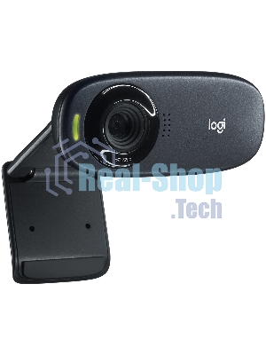 Веб-камера Logitech C310 HD 1280x720, 30 кадр/с, USB Type-A, микрофон (шумоподавление), автоосвещение, универсальное крепление