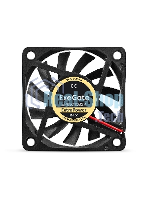 Вентилятор для корпуса ExeGate ExtraPower EP06010B2P черный, 60 мм, 3200 об/мин, 26 дБ, 2 pin