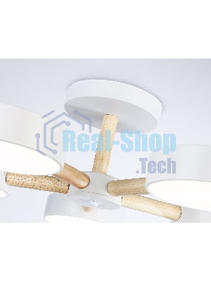 Светильник Ambrella light FL4825/5 WH белый 3000K-6400K 65W D580*160 (ПДУ ИК)