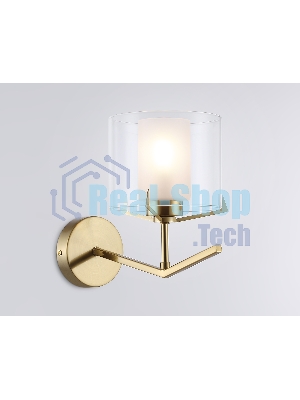 Настенный светильник Ambrella light LH57010 BS/FR латунь/белый матовый E14 max 40W 280*150*220