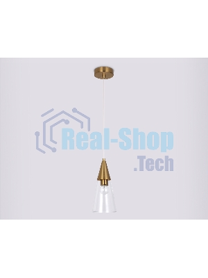 Светильник Ambrella light TR3666 BS/CL латунь/прозрачный E14 max 40W D120*1000