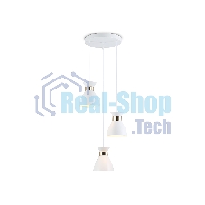Светильник Ambrella light TR8467/3 WH/FGD белый/золото E27/3 max 60W D340*1000