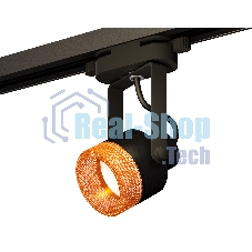 Светильник Ambrella light XT6602064 PBK/CF черный полированный/кофе MR16 GU10 (C6602, N6154)