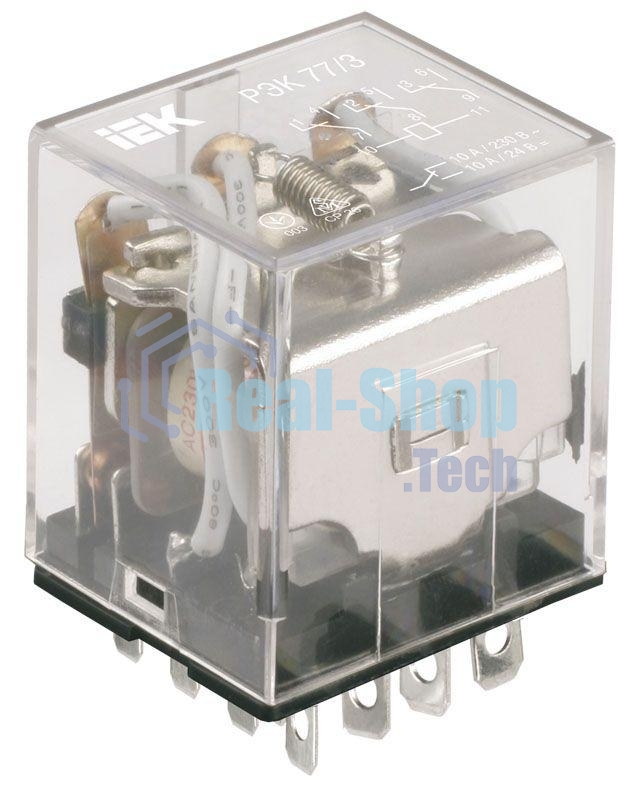 Реле РЭК 77-3 10А 24В DC IEK RRP10-3-10-024D