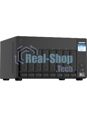 Сетевое хранилище без дисков SMB QNAP TS-832PX-4G 8-Bay NAS, AL324 64-bit quad-core 1.7GHz, 4Gb DDR4 SO-DIMM RAM (up to 1x16 Gb), 8 x 3.5