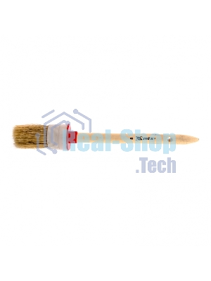 Кисть круглая MTX 82078 № 8 (35 мм), натуральная щетина, деревянная рукоятка