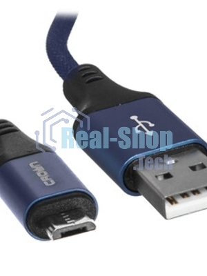 Кабель Crown USB - microUSB CMCU-3103M blue