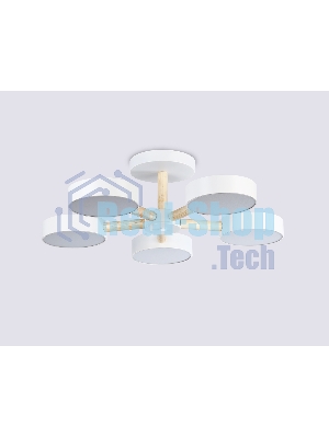 Светильник Ambrella light FL4825/5 WH белый 3000K-6400K 65W D580*160 (ПДУ ИК)