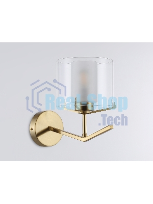 Настенный светильник Ambrella light LH57010 BS/FR латунь/белый матовый E14 max 40W 280*150*220