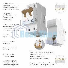 Дифференциальный автомат  Werkel 1P+N 10 A  30 mА  6 kА  C A W922P254