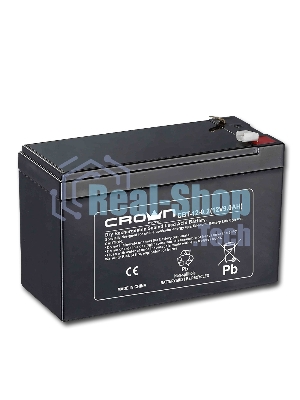 Батарея для ИБП CROWN CBT-12-9.2 (12V 9.2Ah) F2 срок службы 5 лет