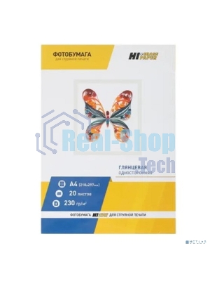 Бумага Hi-Black A200100U Фотобумага глянцевая односторонняя (Hi-image paper) A4, 230 г/м, 20 л. (H 230-A4-20)