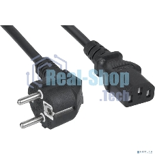 Кабель питания компьютера Cabeus PC-186-VDE-1.0-5M (Schuko+C13) (3x1.0), 5 м