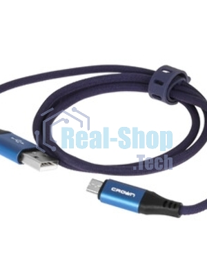 Кабель Crown USB - microUSB CMCU-3103M blue