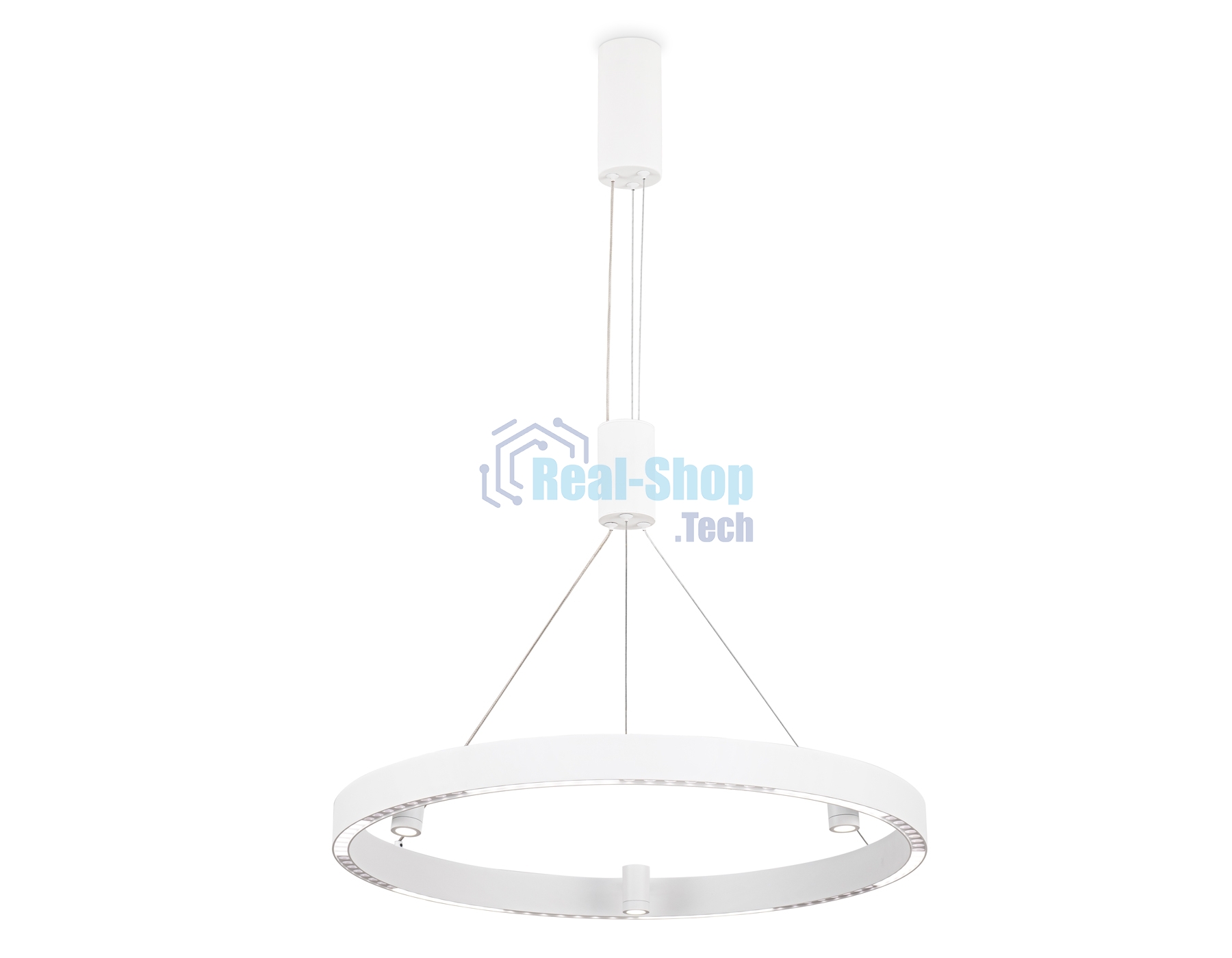 Подвесной светодиодный светильник Ambrella light FL5844/1+3 WH белый 40W 3000K/4200K/6400K D600*1200 (без ПДУ)
