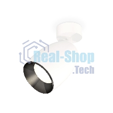 Комплект поворотного светильника Ambrella light XM1122001 SWH/PBK белый песок/черный полированный MR16 GU5.3 (A2202, C1122, N7031)