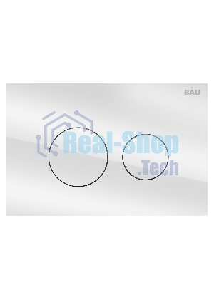 Инсталляция BAU PRO для подвесного унитаза, клавиша смыва из стекла BAU Dream дизайнерская, белая