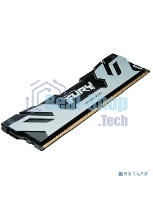 Оперативная память Kingston Fury Renegade, DDR5, 16Gb (1x16Gb), 6400MHz, CL32, DIMM, с радиатором, серебристый/черный