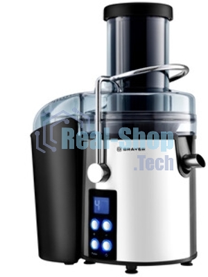 Соковыжималка BRAYER BR1705 серебристый, центробежная, 800 Вт, 1100 мл, электронное