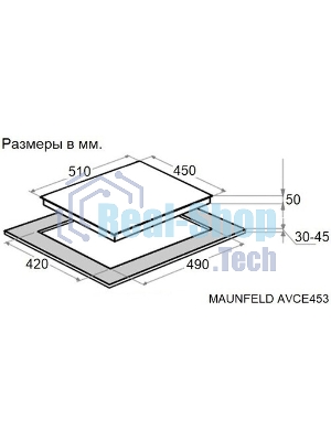 Электрическая варочная панель Maunfeld AVCE453BK