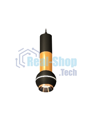 Светильник Ambrella XP1102030 SBK/PYG черный песок/золото желтое полированное MR16 GU5.3 LED 3W 4200K
