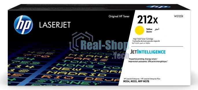 Картридж лазерный Cartridge HP 212X для CLJ Enterprise M554/M555/M578, желтый (10 000 стр.)