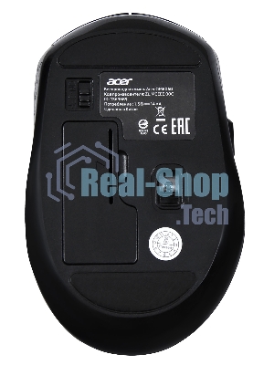 Мышь беспроводная Acer OMR060 черный, 1600 dpi, радиоканал, USB, кнопки - 6
