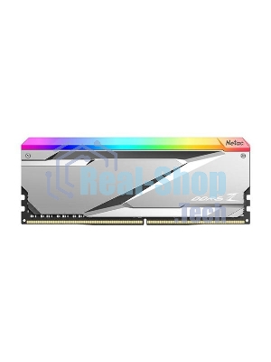 Оперативная память NETAC, DDR5, 32GB (2x16 GB), 7600 MHz, CL36, DIMM, ECC, радиатор, RGB, серебристый