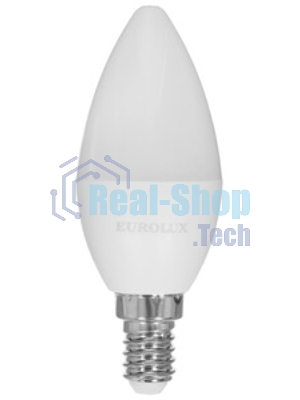 Лампа светодиодная EUROLUX LL-E-C37-7W-230-2,7K-E14