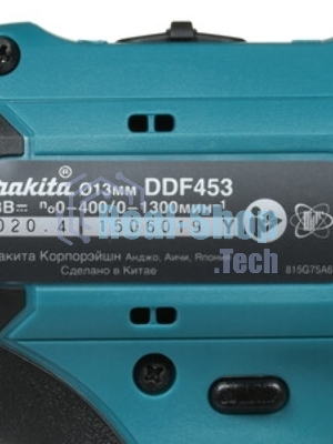 Дрель-шуруповерт Makita DDF453SYE, 18 В, 1,5 Ач, 42 Нм, щеточный