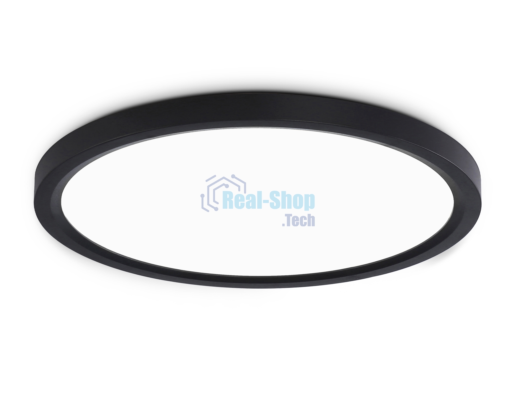 Светильник светодиодный ультратонкий Ambrella light FZ1908 BK черный IP54 35W 3000K-6500K CCT-переключатель D450*25 (Без ПДУ)