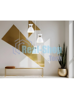 Светильник Ambrella light TR8467/3 WH/FGD белый/золото E27/3 max 60W D340*1000