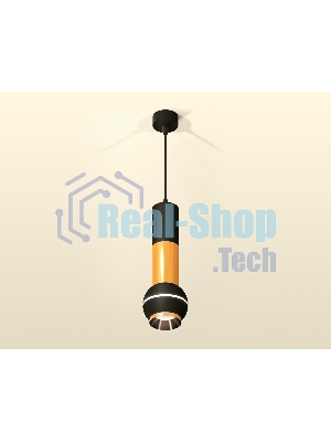 Светильник Ambrella XP1102030 SBK/PYG черный песок/золото желтое полированное MR16 GU5.3 LED 3W 4200K