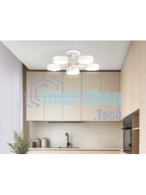 Светильник Ambrella light FL4825/5 WH белый 3000K-6400K 65W D580*160 (ПДУ ИК)
