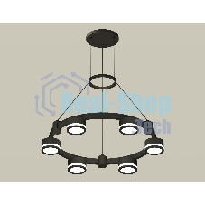 Светильник Ambrella light XR92051200/6 SBK/FR черный песок/белый матовый GX53  (A9205, C9232, N8415)