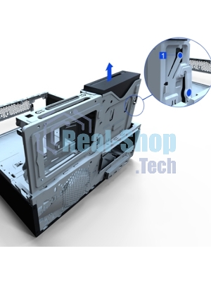 Компьютерный корпус Desktop InWin/Powerman EL501BK PM-300ATX U3.0*2AXXX Slim Case 6116779