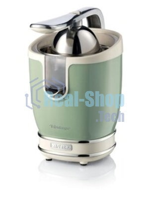 Соковыжималка Ariete 0413/04 Vintage зелёный, цитрусовая, 85 Вт, 600 мл, механическое