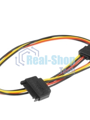 Удлинитель кабеля питания SATA Cablexpert CC-SATAMF-02, 15pin(M)/15pin(F), 50 см