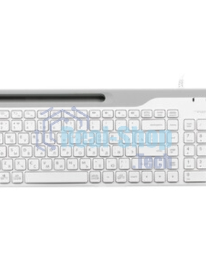 Клавиатура проводная A4Tech Fstyler FK25, USB, белый/серый