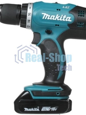Дрель-шуруповерт Makita DDF453SYE, 18 В, 1,5 Ач, 42 Нм, щеточный