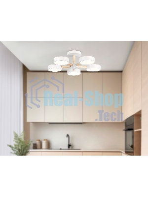 Светильник Ambrella light FL4825/5 WH белый 3000K-6400K 65W D580*160 (ПДУ ИК)