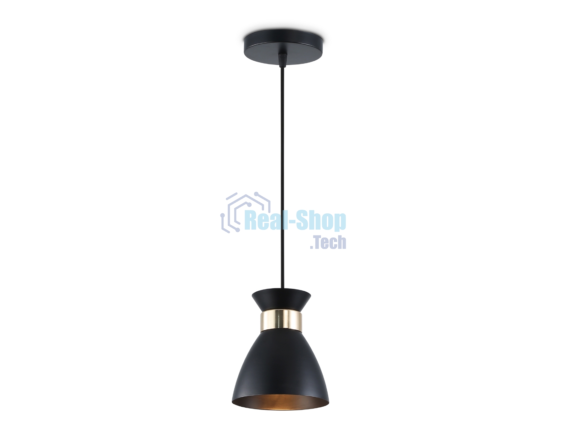 Светильник Ambrella light TR8468 BK/FGD черный/золото E27 max 60W D130*1000