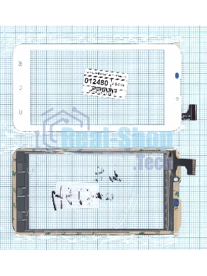 Сенсорное стекло (тачскрин) Explay Tab mini. белое