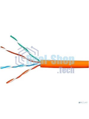 Кабель Cablexpert UPC-5051E-LSZH-4-CU/100 indoor, UTP-LSZH 4x2x0.51, медный, кат.5e, однож., 100м, box, оранжевый